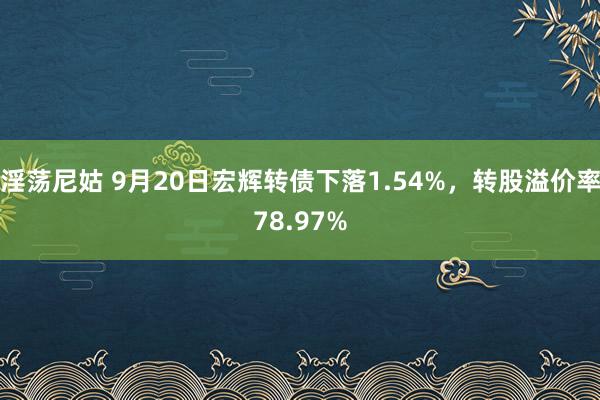 淫荡尼姑 9月20日宏辉转债下落1.54%，转股溢价率78.97%