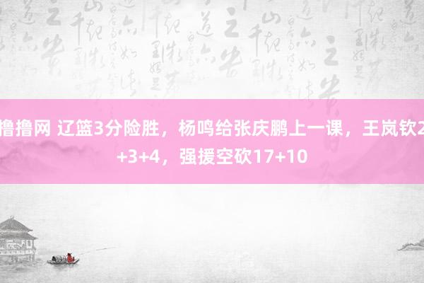 撸撸网 辽篮3分险胜，杨鸣给张庆鹏上一课，王岚钦2+3+4，强援空砍17+10