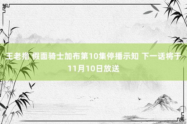 王老撸 假面骑士加布第10集停播示知 下一话将于11月10日放送