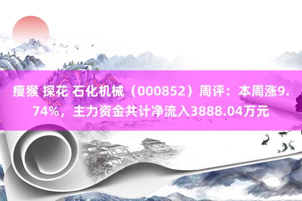 瘦猴 探花 石化机械（000852）周评：本周涨9.74%，主力资金共计净流入3888.04万元