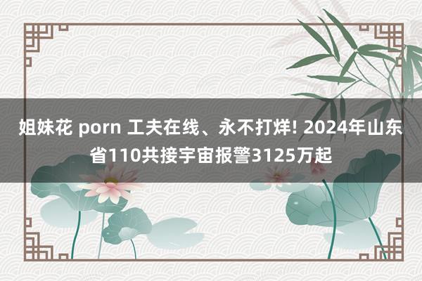 姐妹花 porn 工夫在线、永不打烊! 2024年山东省110共接宇宙报警3125万起